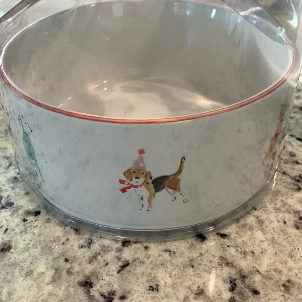 Ceramic dog bowl 6 inch diameter